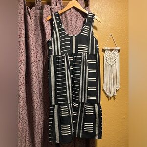 Ace & Jig Black and White Striped Dress